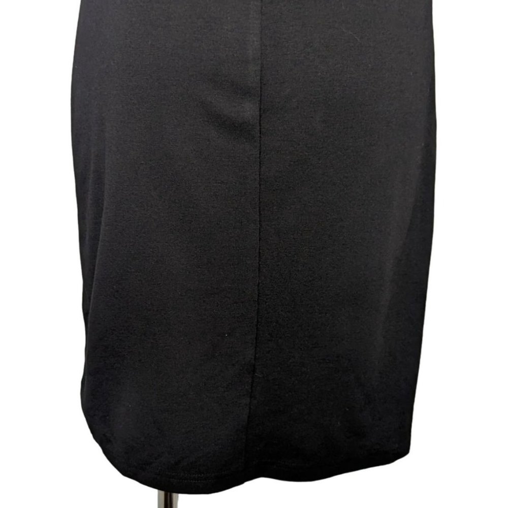 Zalalus Womens Black Bodycon Party Dress Sz Small Spaghetti Straps Deep V Neck - Picture 8 of 10